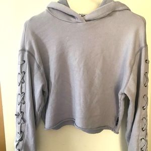 PINK Victoria’s Secret cropped hoodie XS